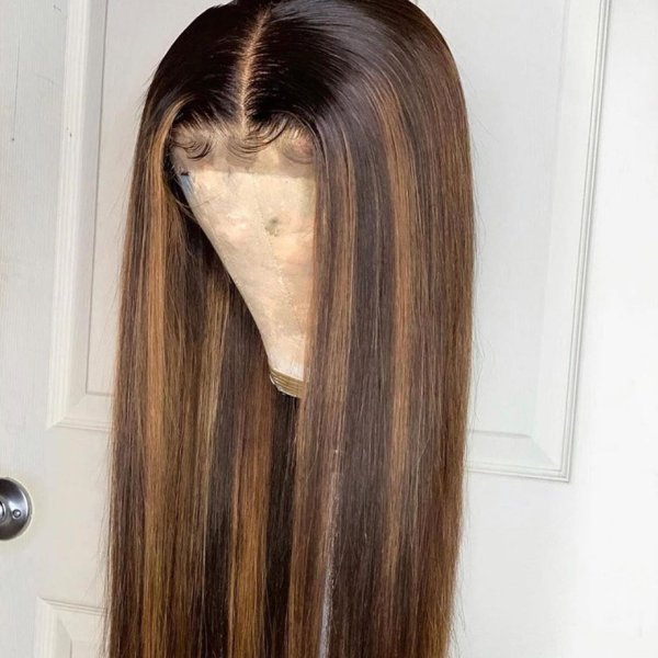 Ulovewigs Human Virgin Hair Pre Plucked Transparent Lace Front Wig  Free Shipping (ULW0528)