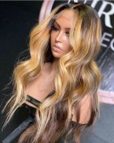 Ulovewigs Human Virgin Hair Pre Plucked Transparent  Lace Front Wig Free Shipping (ULW0468)