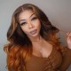 Ulovewigs Human Virgin Hair Ombre Honey Blonde Pre Plucked Transparent Lace Front Wig Free Shipping (ULW0536)