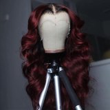 Ulovewigs Human Virgin Hair Pre Plucked Transparent Lace Front Wig  Free Shipping (ULW0539)