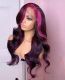 Ulovewigs Human Virgin Hair  Pre Plucked Transparent Lace Front Wig  Free Shipping (ULW0479)