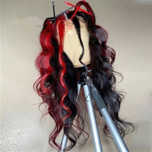 Ulovewigs Human Virgin Hair Pre Plucked Transparent Lace Front Wig Free Shipping (ULW0543)