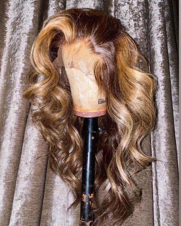 Ulovewigs Human Virgin Hair Goddess Style Pre Plucked Transparent Lace Front WigFree Shipping(ULW0127)