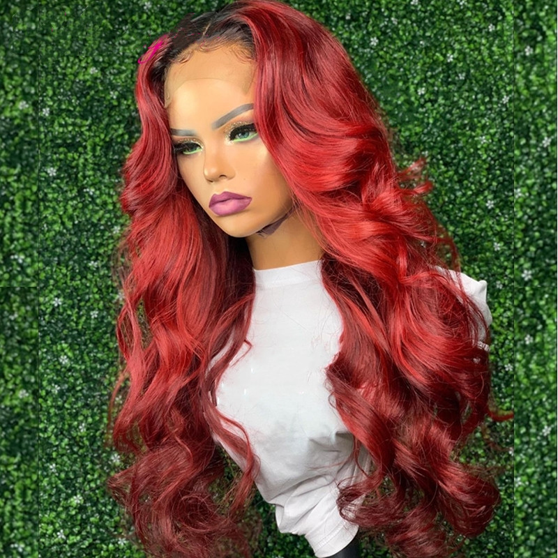 Ulovewigs Human Virgin Hair Wave Pre Plucked 13*6Lace Front Wig Free Shipping (ULW0084)