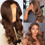 Ulovewigs Human Virgin Hair Pre Plucked Transparent Lace Front Wig  Free Shipping (ULW0382)