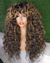 Ulovewigs Human Virgin Hair Pre Plucked Transparent Lace Front Wig  Free Shipping (ULW0373)
