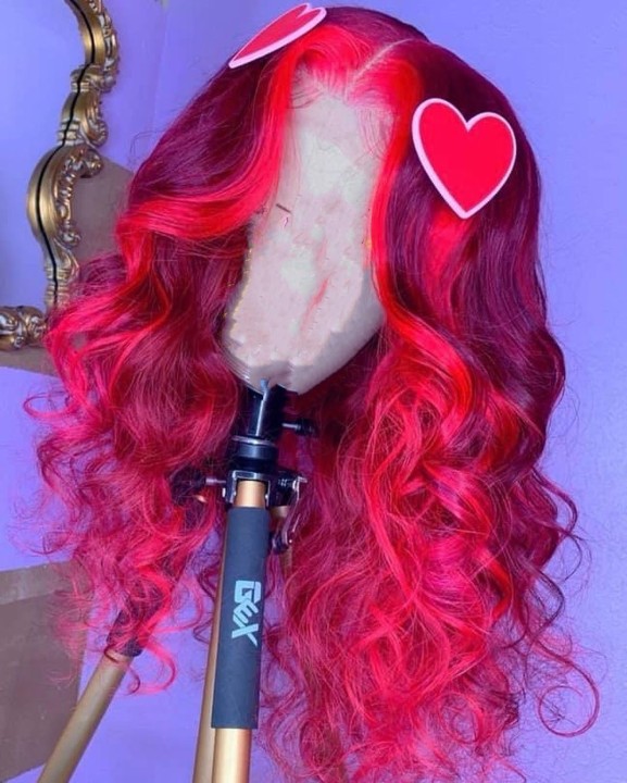 Ulovewigs Human Virgin Hair Pre Plucked Transparent Lace Front Wig Free Shipping (ULW0348)