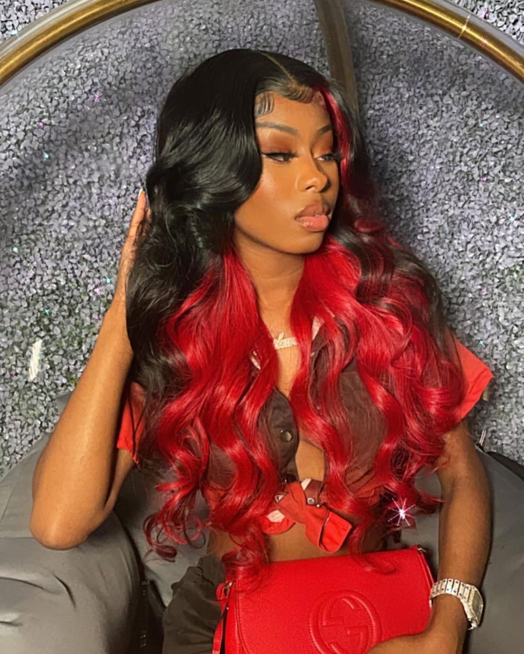 Ulovewigs Human Virgin Hair Pre Plucked  Lace Front Wig Free Shipping (ULW0278)
