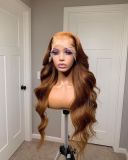 Ulovewigs Human Virgin Hair Pre Plucked Transparent Lace Front Wig  Free Shipping(ULW0074)