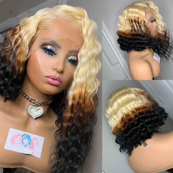 Ulovewigs Pre Plucked Human Virgin Hair Lace Front  Wigs  Free Shipping (ULW0017)