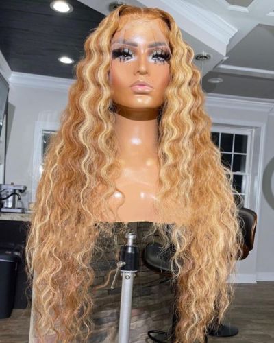 Ulovewigs Human Virgin Hair Pre Plucked Lace Front Wig  Free Shipping (ULW0415)