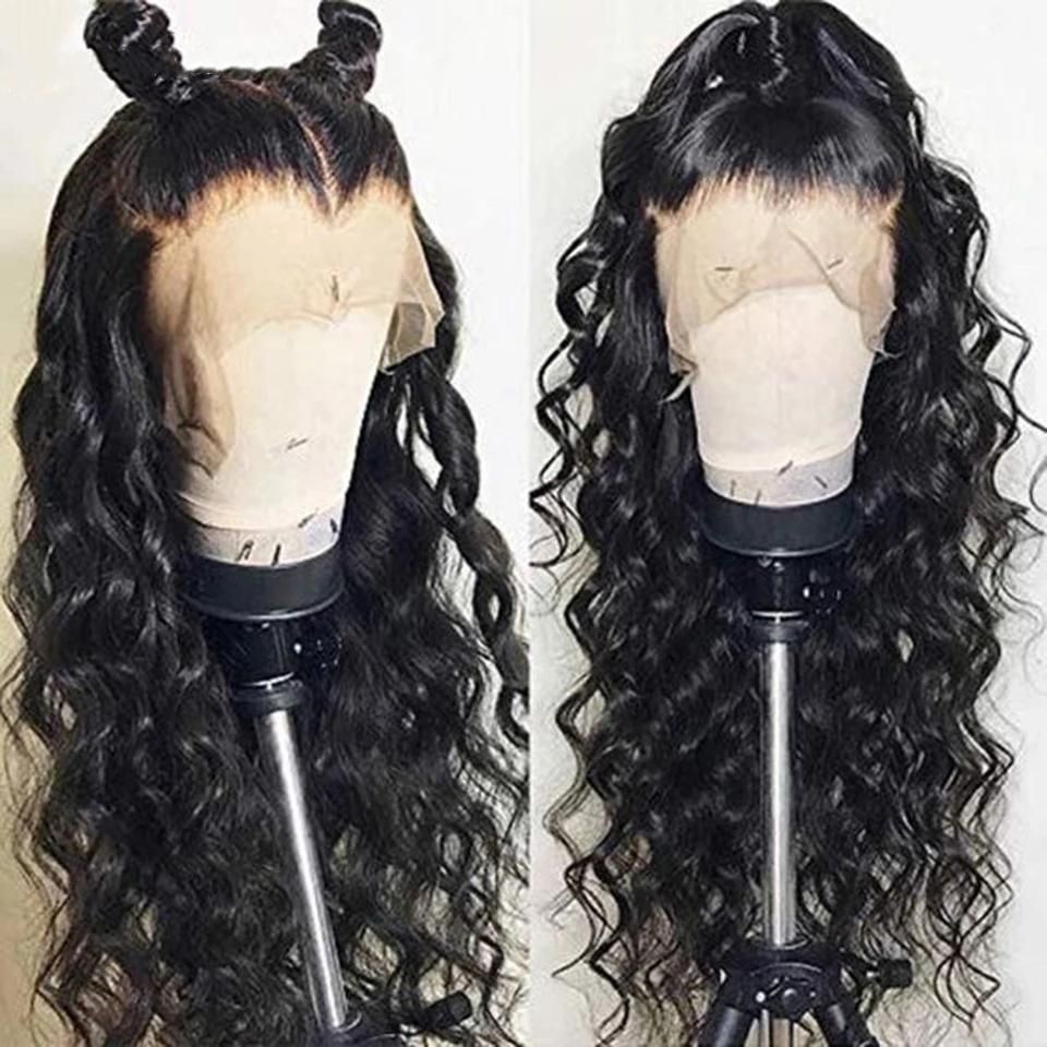 Ulovewigs Human Virgin Hair Loose Curl Pre Plucked Lace Front Wig  Free Shipping(ULW0024)