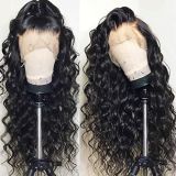 Ulovewigs Human Virgin Hair Loose Curl Pre Plucked Transparent Lace Front Wig  Free Shipping(ULW0024)