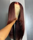 Ulovewigs Human Virgin Hair Pre Plucked Transparent Lace Front Wig  Free Shipping (ULW0349)