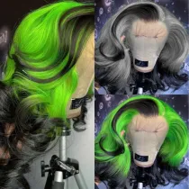 Ulovewigs Human Virgin Hair Pre Plucked Transparent Lace Front Wig Free Shipping (ULW0389)
