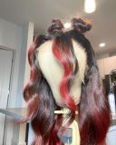 Ulovewigs Human Virgin Hair Pre Plucked Transparent Lace Front Wig  Free Shipping (ULW0294)