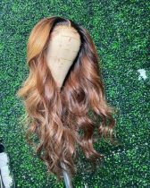 Ulovewigs Human Virgin Hair Pre Plucked Transparent Lace Front Wig  Free Shipping (ULW0250)