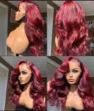 Ulovewigs Human Virgin Hair Pre Plucked Transparent Lace Front Wig  Free Shipping (ULW0532)