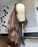 Ulovewigs Human Virgin Hair Pre Plucked Transparent  Lace Front Wig  Free Shipping(ULW0103)