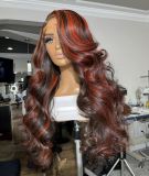 Ulovewigs Human Virgin Hair Pre Plucked Transparent Lace Front Wig  Free Shipping (ULW0206)