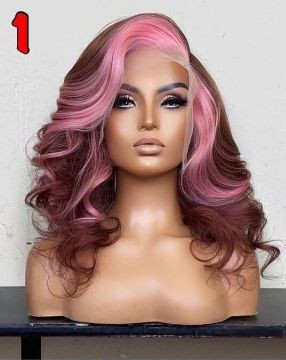 Ulovewigs Human Virgin Hair Pre Plucked Lace Front Wig  Free Shipping (ULW0439)