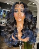 Ulovewigs Human Virgin Hair Pre Plucked Transparent Lace Front Wig  Free Shipping (ULW0156)
