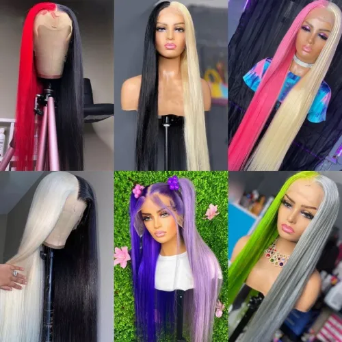 Ulovewigs Human Virgin Hair Pre Plucked Lace Front Wig  Free Shipping (ULW0367)