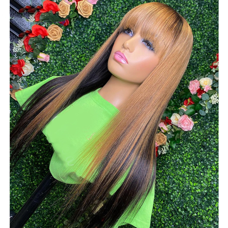 Ulovewigs Human Virgin Hair Pre Plucked Transparent Lace Front Wig  Free Shipping (ULW0527)