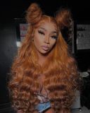 Ulovewigs Human Virgin Hair Pre Plucked Transparent Lace Front Wig And  Free Shipping (ULW0330)