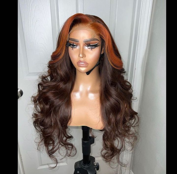 Ulovewigs Human Virgin Hair Pre Plucked Transparent Lace Front Wig And  Free Shipping (ULW0054)