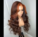 Ulovewigs Human Virgin Hair Pre Plucked Transparent Lace Front Wig And  Free Shipping (ULW0054)