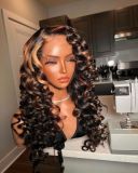 Ulovewigs Human Virgin Hair Pre Plucked Transparent Lace Front Wig And  Free Shipping (ULW0058)