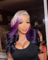 Ulovewigs Human Virgin Hair Pre Plucked Transparent Lace Front Wig  Free Shipping (ULW0291)