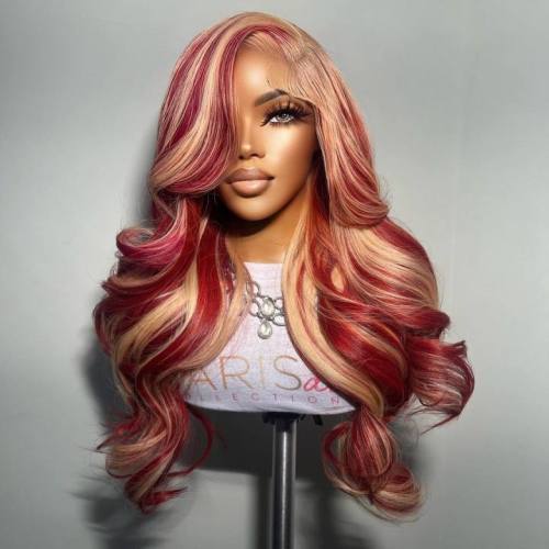 Ulovewigs Human Virgin Hair Pre Plucked Lace Front Wig  Free Shipping (ULW0557)