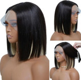 Ulovewigs Human Virgin Hair Pre Plucked Lace Front Wig  Free Shipping (ULW0051)