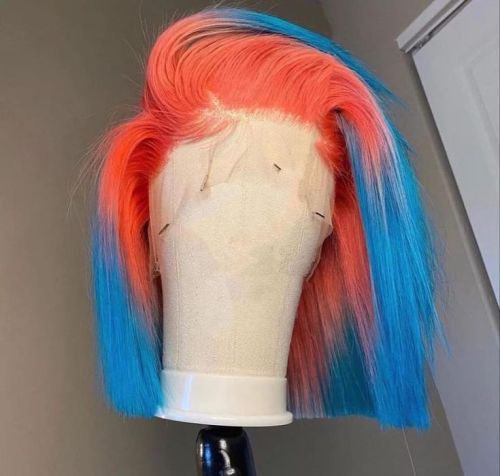 Ulovewigs Human Virgin Hair Pre Plucked Lace Front Wig Free Shipping (ULW0570)