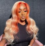 Ulovewigs Human Virgin Hair Pre Plucked Lace Front Wig  Free Shipping (ULW0569)