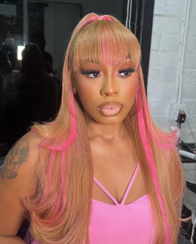 Ulovewigs Human Virgin Hair Pre Plucked Lace Front Wig  Free Shipping (ULW0410)