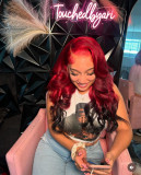 Ulovewigs Human Virgin Hair Pre Plucked Lace Front Wig  Free Shipping (ULW0345)