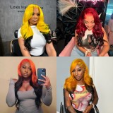 Ulovewigs Human Virgin Hair Pre Plucked Lace Front Wig  Free Shipping (ULW0345)