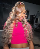 Ulovewigs Human Virgin Hair Pre Plucked Lace Front Wig Free Shipping (ULW0343)