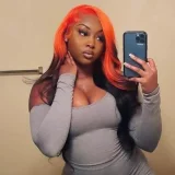 Ulovewigs Human Virgin Hair Pre Plucked Lace Front Wig  Free Shipping (ULW0345)