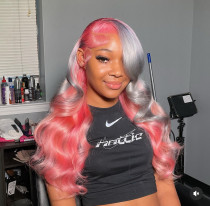 Ulovewigs Human Virgin Hair Pre Plucked Lace Front Wig Free Shipping (ULW0303)