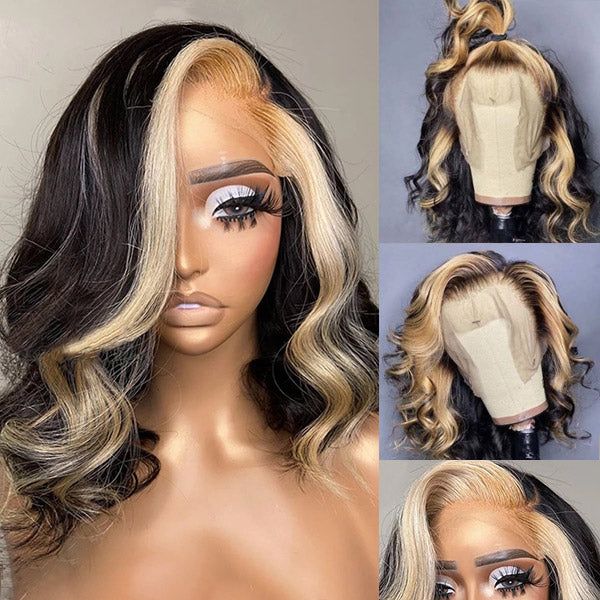 Ulovewigs Human Virgin Hair bob Pre Plucked Transparent Lace Front Wig  Free Shipping(ULW0525)