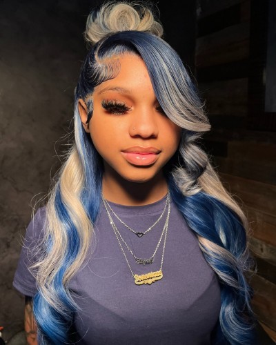 Ulovewigs Human Virgin Hair Pre Plucked Lace Front Wig  Free Shipping (ULW0453)