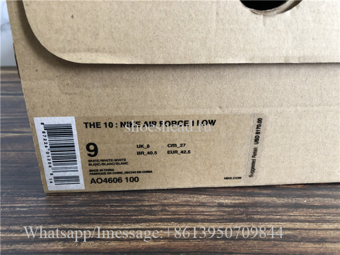 Off White x Nike Air Force 1 Low Top White