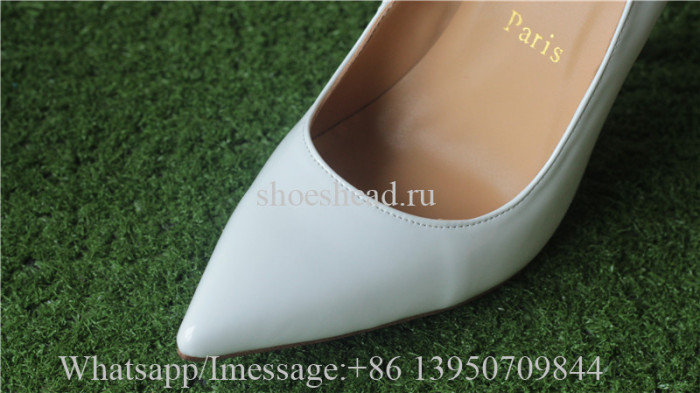 Christian Louboutin Leather High Heels White