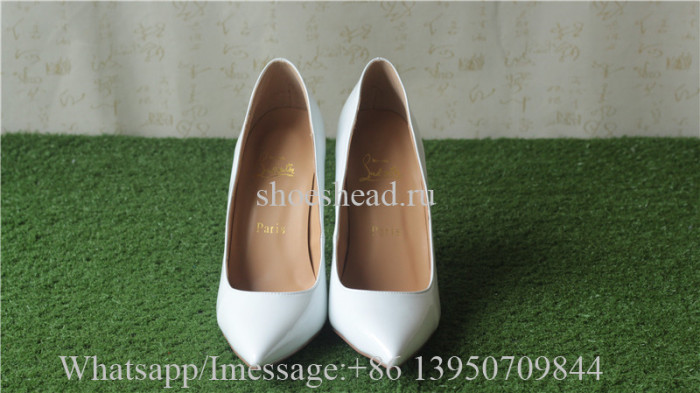 Christian Louboutin Leather High Heels White