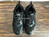 Balenciaga Triple-S Washed Old Show Sneakers All Black