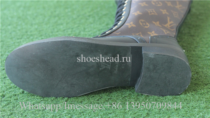 Louis Vuitton The Knee Monogram Leather Boots